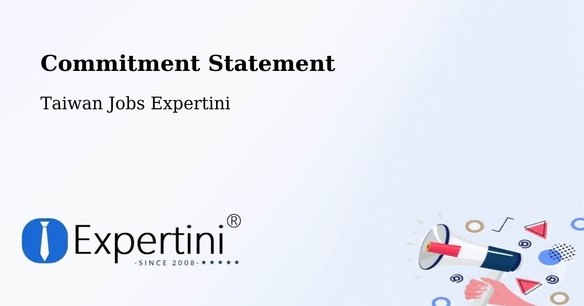 Corporate Commitment – Jincheng - Taiwan Jobs Expertini